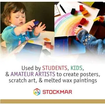 Stockmar 35100 Wax Crayons, Wax Crayons, Wax Crayons, Wax Crayon Case of 8