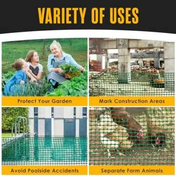 Lightweight Green Mesh Temporary Fence - 100 Feet Roll