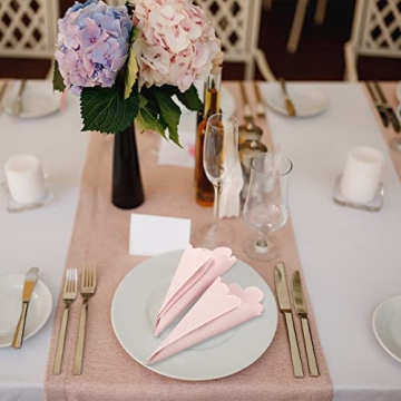 Elegant 100 Pcs Scalloped Cocktail Napkins for Events