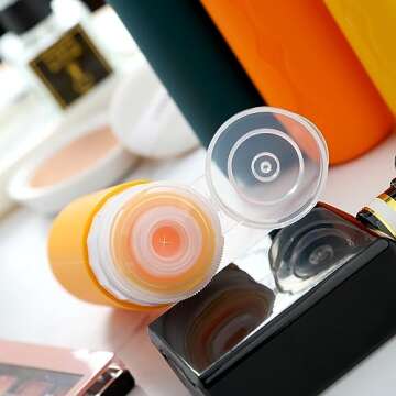 Gemice Travel Bottles for Toiletries Tsa Approved Travel 3oz Size Containers BPA Free Leak Proof Travel Tubs Refillable Liquid Travel Accessories for Cometic Shampoo and Lotion Soap