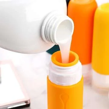 Gemice Travel Bottles for Toiletries Tsa Approved Travel 3oz Size Containers BPA Free Leak Proof Travel Tubs Refillable Liquid Travel Accessories for Cometic Shampoo and Lotion Soap