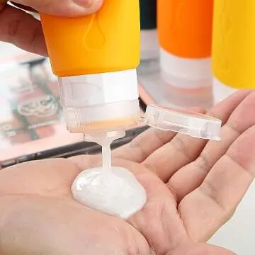 Gemice Travel Bottles for Toiletries Tsa Approved Travel 3oz Size Containers BPA Free Leak Proof Travel Tubs Refillable Liquid Travel Accessories for Cometic Shampoo and Lotion Soap