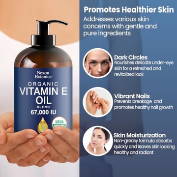 Organic Vitamin E Oil Blend - 100% Pure Skincare Solution