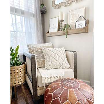 Signature Design by Ashley Copeland Distressed Rustic Accent Chair, Beige & Brown