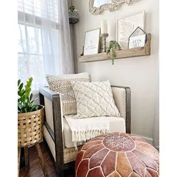 Signature Design by Ashley Copeland Distressed Rustic Accent Chair, Beige & Brown