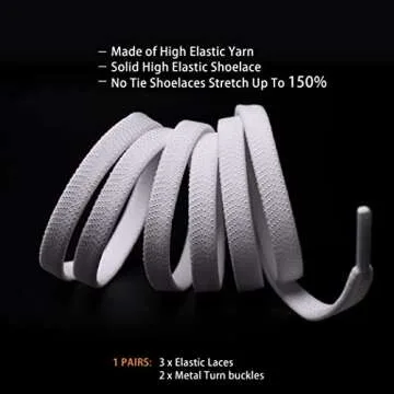 anan520 Elastic No Tie Shoelaces for All Ages and Styles