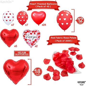 KatchOn I Love You Balloons Set Perfect for Romantic Gestures