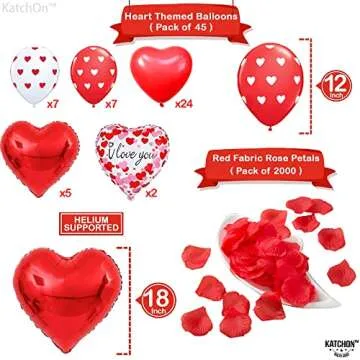 KatchOn I Love You Balloons Set Perfect for Romantic Gestures