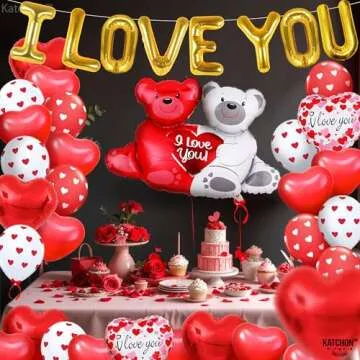 KatchOn I Love You Balloons Set Perfect for Romantic Gestures