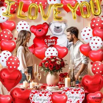 KatchOn I Love You Balloons Set Perfect for Romantic Gestures
