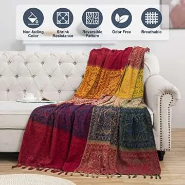 Jekeno Boho Blanket - Perfect Gifts for Women & Moms