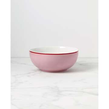 Kate Spade New York Make It Pop Serving Bowl, 6.33, Pink