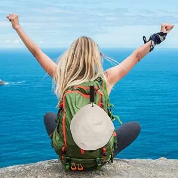 20 Pieces Elastic Hat Clips for Travel, Fabric Luggage Bag Hat Clip Hanging Dress Clips Outdoor Friendly Attacher Cap Holder for Kids Adults