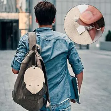 20 Pieces Elastic Hat Clips for Travel, Fabric Luggage Bag Hat Clip Hanging Dress Clips Outdoor Friendly Attacher Cap Holder for Kids Adults