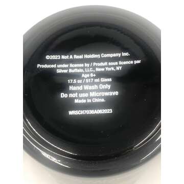 Silver Buffalo Schitt's Creek Rose Apothecary Ceramic Mug - David Rose - 17 Ounces, Black/Gold