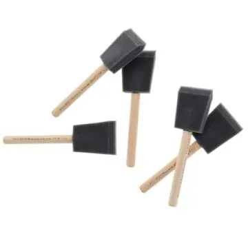 Jen Manufacturing Poly Foam Brush - 2 Inch (Pack of 24) - Ideal for Smooth Paint Application, Professional-Grade for Painting and Crafts