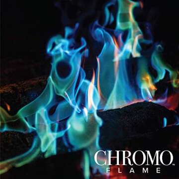 CHROMO FLAME Fire Color Changing Packets for Fire Pit, Campfire, Bonfire, Outdoor Fireplace | Magic,...