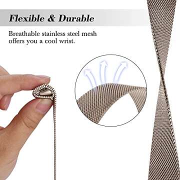 KOREDA Fitbit Charge 5 Bands: Elegant 2-Pack Set