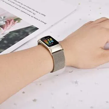 KOREDA Fitbit Charge 5 Bands: Elegant 2-Pack Set