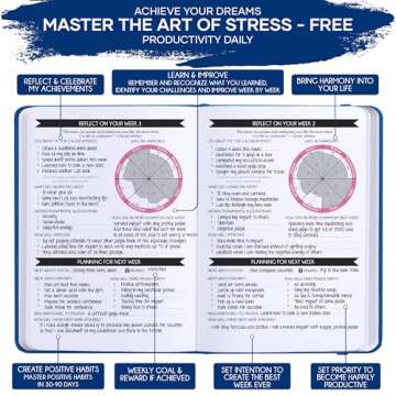 Self Care Journal - 5 Minute Mental Health & Manifestation Journal | 90-Day Undated Daily Planner for Positivity, Affirmations & Gratitude | Guided Mindfulness, Reflection | Vision Board + Stickers