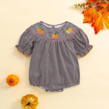 Adorable Toddler Halloween Romper for Baby Girls