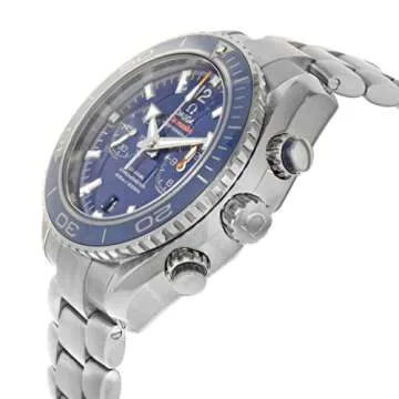 Omega Seamaster Planet Ocean Titanium 600M Chronograph Automatic Blue Dial Men's Watch 232.90.46.51.03.001