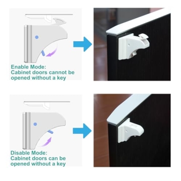 Magnetic Drawer Locks - Child Safety Cabinet Locks