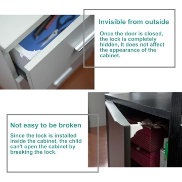 Magnetic Drawer Locks - Child Safety Cabinet Locks