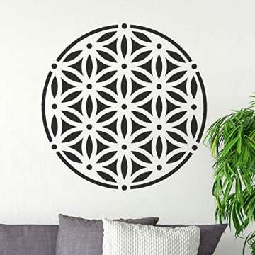 Sacred Flower of Life Stencil - Stencil for Painting, Flower Stencil, Stencil for Fabric, Flower of Life DIY, DIY Stencil