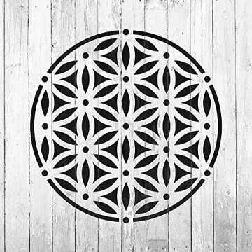 Sacred Flower of Life Stencil - Stencil for Painting, Flower Stencil, Stencil for Fabric, Flower of Life DIY, DIY Stencil