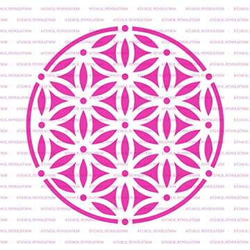 Sacred Flower of Life Stencil - Stencil for Painting, Flower Stencil, Stencil for Fabric, Flower of Life DIY, DIY Stencil