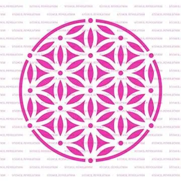 Sacred Flower of Life Stencil for Creative Projects
