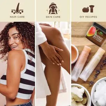 Raw Unrefined Mango Butter for Skin & Hair Care