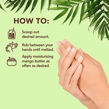 Raw Unrefined Mango Butter for Skin & Hair Care