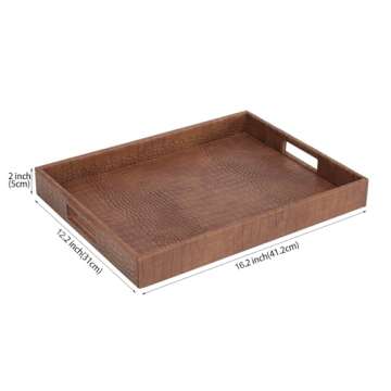HofferRuffer Rectangle Serving Tray - Stylish & Versatile Decor