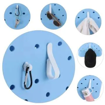 DSLONG Charms Accessories For Bogg Bag, Insert Accessory Decoration For Beach Tote Rubber Bags Handbag Women Girls Compatible 14-16mm, Momlife Decorative Flower Key Holder Cute (Summer Beach)