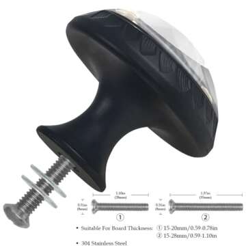 Black Skull with Gold Rose 4Pack of Kitchen Cabinet Knobs Pulls Round Dresser Drawer Handle Hardware