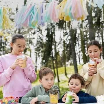 Icesip 15 oz Reusable Iced Coffee Cups Set of 6