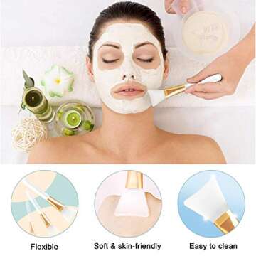 Silicone Face Mask Brush Set - 4 PCS HOFASON Applicators