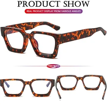 AIEYEZO Trendy Blue Light Glasses for Men and Women