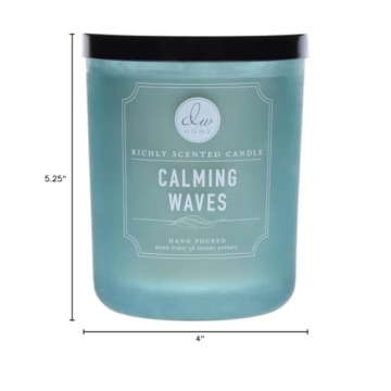 DW Home Decoware Calming Waves Candle with Long Burn Time