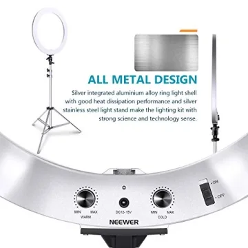 Neewer 18-inch Ring Light Kit for Makeup and Video Shooting