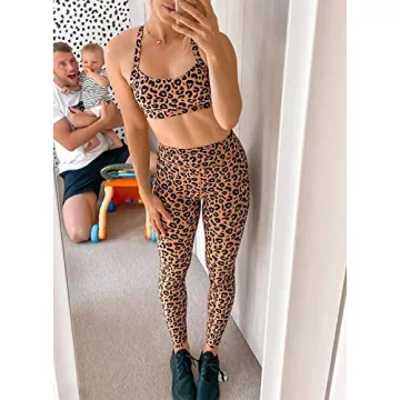 Cheetah Print Two-Piece Set for Women - Stylish Athleisure