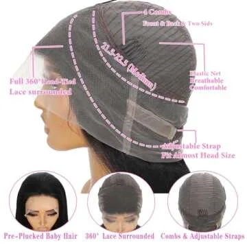 Stunning PXTPXT 360 Lace Front Wigs for Natural Beauty