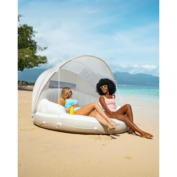 INTEX Canopy Island Inflatable Pool Float with Sunshade