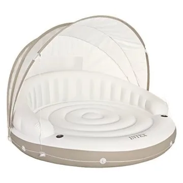 INTEX Canopy Island Inflatable Pool Float with Sunshade