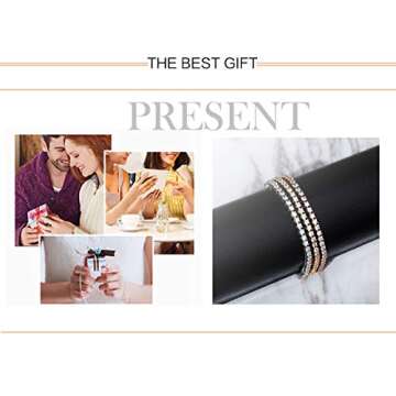 TOPGRILLZ 3-6mm Tennis Chain Anklet with Extension Bracelet for Women, 14K Gold Plated CZ Diamond Fashion Foot Jewelry Gifts (5mm White Gold,9)