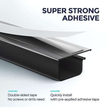 Delamu 2 Pack Safe & Tidy Cable Management Solution - Protect Kids & Pets with Home & Office Cable M...