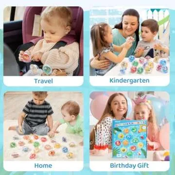 JoyCat Toddler Bath Toys, 26pcs Letters Alphabet Bathtub Learning Set, Floating Pool Games for Toddlers Kids 2 3 4 5 Years Old,Preschool Homeschool Supplies