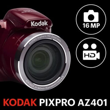 Kodak AZ401RD Digital Camera with 40x Zoom